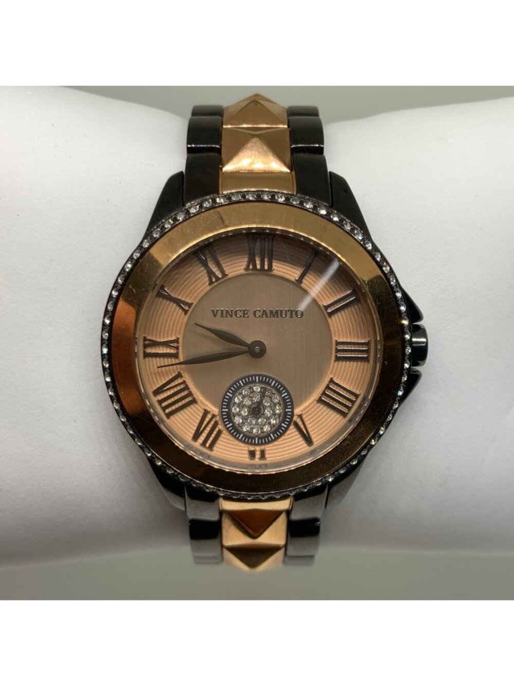 Vince Camuto Women's watch VC/5049 Crystals two tone 38mm up to 7.5” running